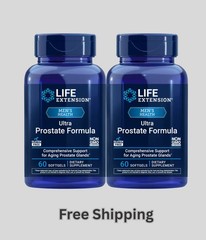 2X Life Extension Ultra Prostate Formula (60 softgels) – New & Free Shipping