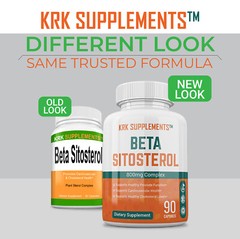 1 btl Beta Sitosterol 800mg Prostate Support Urinary Bladder KRK Supplements