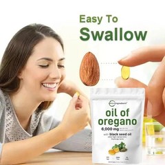 3 Pack Oil of Oregano with Black Seed Oil, 300 Softgels Fresh Microingredients.