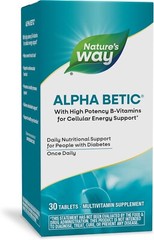 Nature’s Way Alpha Betic, Diabetic Multivitamin for Daily Nutritional 30 Tablets