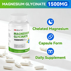 Magnesium Glycinate 1500mgSupports Muscle, Sleep & Immune Health, 240 Caps