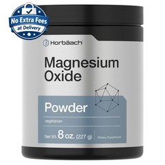 Polvo de Óxido de Magnesio Sin Sabor 8 oz, 324 Porciones | 400 mg por Porción