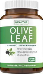 Olive Leaf Extract Non-GMO Super Strength: 20% Oleuropein 750mg Vegetarian 120ct