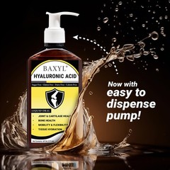 BAXYL Liquid Hyaluronic Acid Supplement for Joint Health – Patented MHB3 Form…