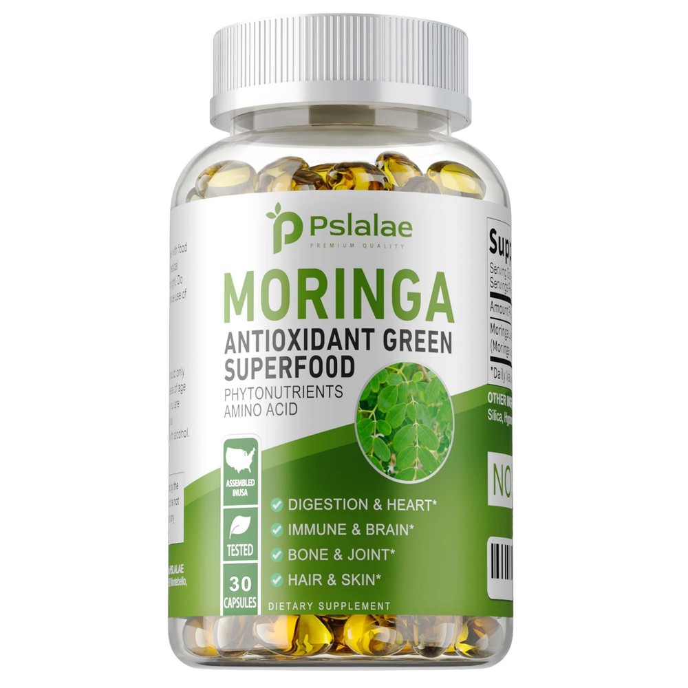 Moringa Capsules 1000mg – 100% Pure Natural Superfood, Antioxidant, Weight Loss