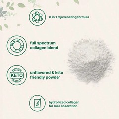 Micro Ingredients Multi Peptides Collagen – Types I, II, III, V, X, 1lb (454g)