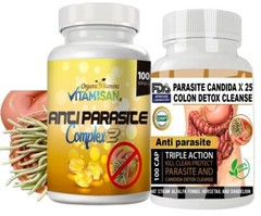 Detox antifungal capsules fungus intestinal support garlic complex candida Duo