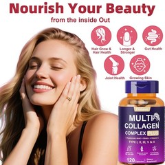 2x Multi-Collagen Peptides Complex With Biotin Vitamin C & Hyaluronic Acid 240ct