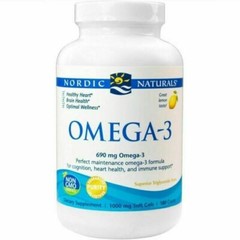 Nordic Naturals 690mg Omega 3 Purified Fish Oil Soft Gels – 180 Count