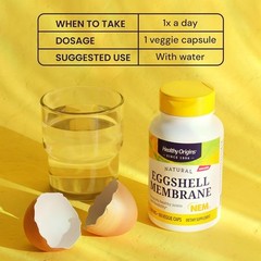 Healthy Origins Eggshell Membrane 500 mg (NEM, Non-GMO, 30 Count (Pack of 1)