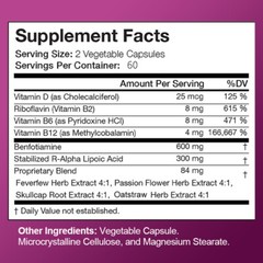 Advanced Nerve Support Brain Nervous Health Benfotiamine 600mg 120 Capsules