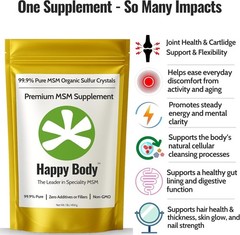 Organic Sulfur Crystals | 99.9% Pure MSM Crystals for Joint Support, Recovery…
