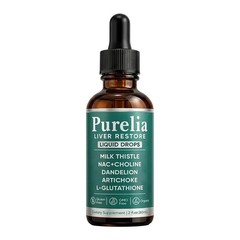 Purelia Liver Restore Drops – Complete Liver Detox Support Supplement 60ml US
