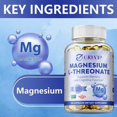 Magnesium L-threonate 2000mg – for Brain, Memory, Focus, Cognitive Function