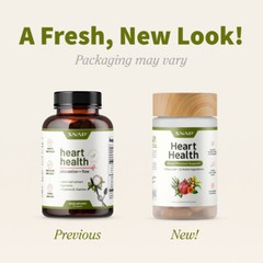 Heart Health & Blood Pressure Supplement 90 Caps Snap Coq10/Hawthorn/Pomegranate