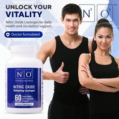 N1O1 Nitric Oxide Lozenges 180ct Heart Blood Flow Blood Pressure Support