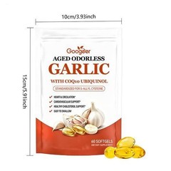 Improved Aged-Resilia Garlic Extract 600mg Softgels (60 Count)