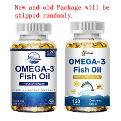 (1-4 Pack)Omega 3 Fish Oil Capsules 3x Strength 3600mg EPA & DHA,Highest Potency