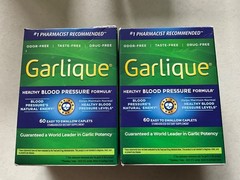 (2) New Boxes Garlique Healthy Blood Pressure Formula 02/28