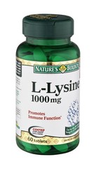 Vegetarian Lysine Amino Acid Supplement 60 Count Pack Of 3 For Skin Health