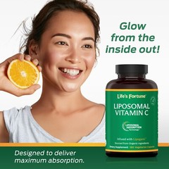 Life’s Fortune Liposomal Vitamin C 2100 mg with Fast Acting Absorption 180 Caps