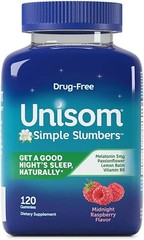 Unisom Simple Slumbers Drug-Free Sleep Aid Gummies, 120 Count (Pack of 1)