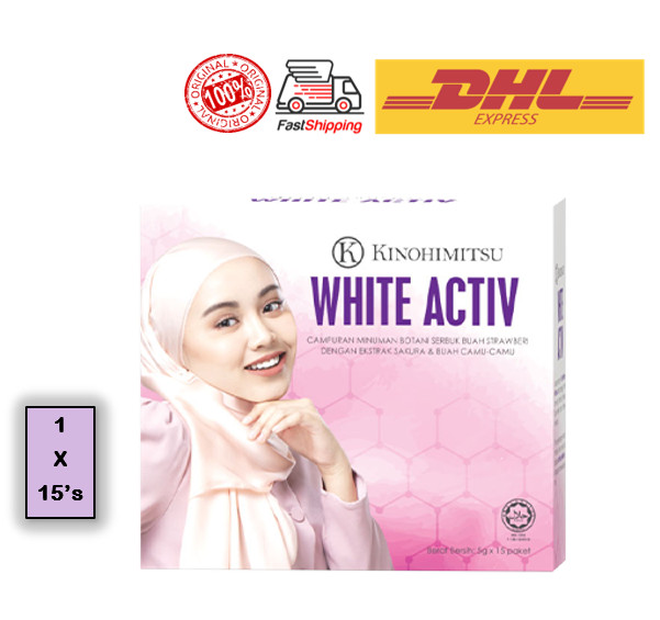 KINOHIMITSU White Activ 15 sachets x 5g Skin Whitening Protection Against UV