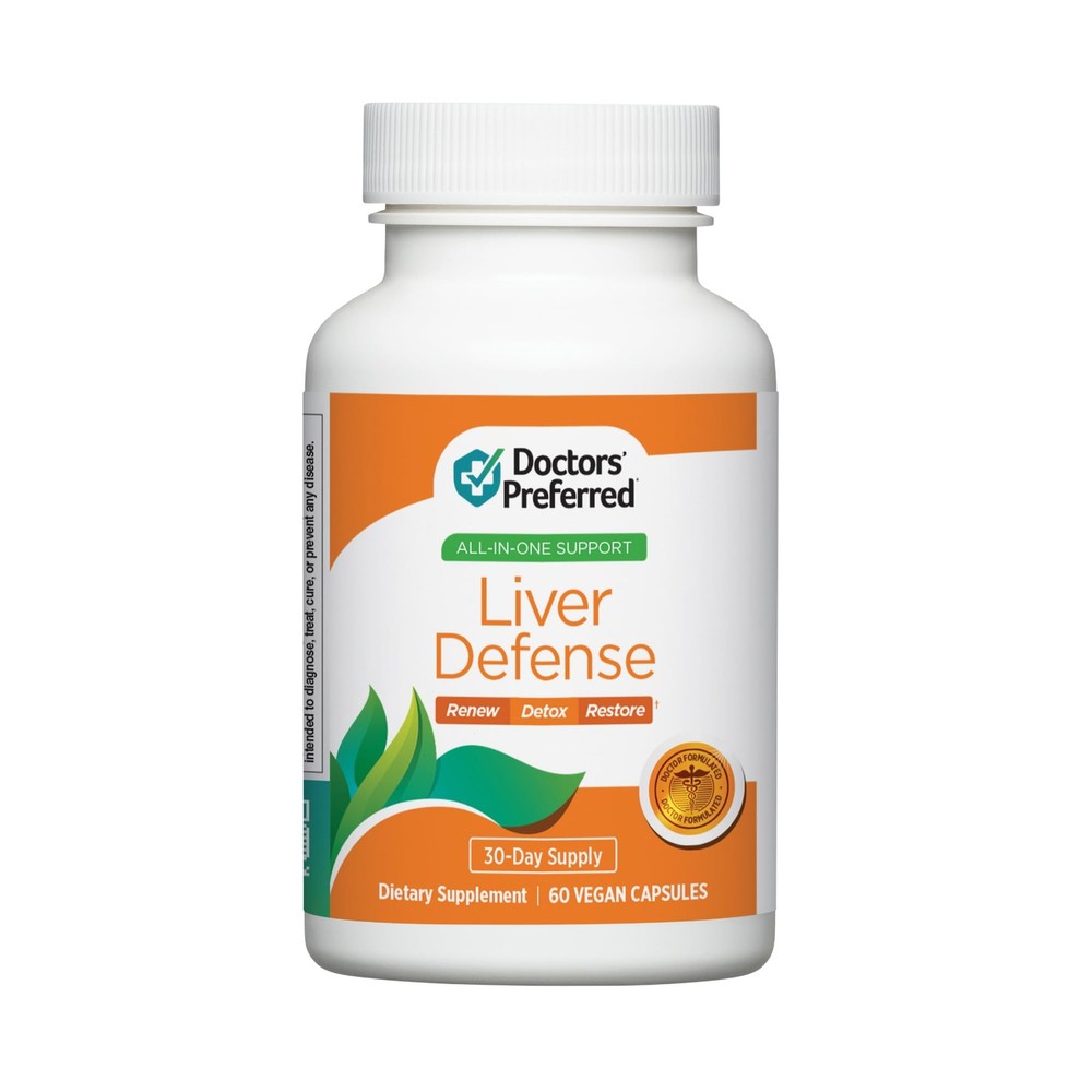 DOCTORS’ PREFERRED Liver Defense with Milk Thistle | 60 60 Count (Pack of 1)