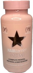 HAIRtamin MOM—30 Vegan Prenatal/Postnatal Multivitamin—1pk—See Below—24 HR SHIP—