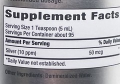 MegaSilver Colloidal Silver 10ppm 16 fl oz **NEW SEALED** Exp 4/2027