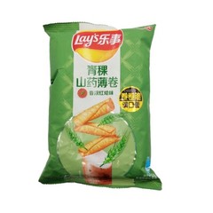 3 Bags Lays Red Stew Barley Yam Rolls Flavor Healthy Potato Chips 80g ea NEW