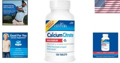 Easily Absorbable Calcium with Vitamin D3 – 120 Count Gluten-Free Tablets