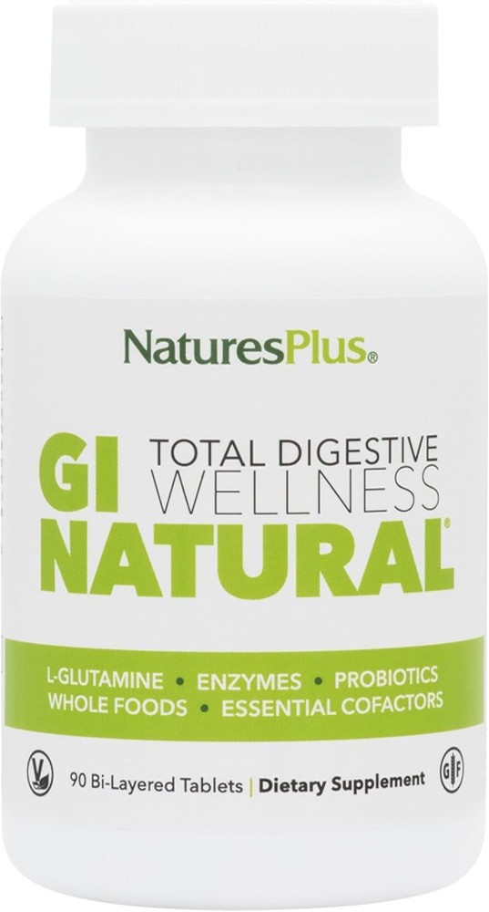 Natures Plus GI Natural Total Digestive Wellness – 90 90 Count (Pack of 3)