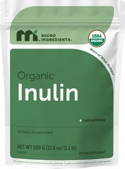 Micro Ingredients Organic Inulin FOS Fiber Powder, 1.1 lb | Quick WaterSolubl…