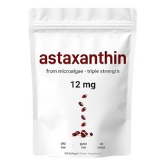 1 PACK Astaxanthin 120 Softgels 12mg – Supports Eye Health and Joint Health