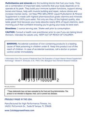 1st Step LIQUID VITAMINS & Mineral Men & Women Multi Vitamin C B12 Complex 16 oz