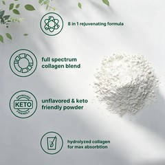 Micro Ingredients Multi Collagen Peptides–TypesI,II,III,V,X,1lb for Skin & Joint