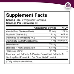 Nerve Renew Nerve Support Formula R Alpha Lipoic Acid & B Vitamins 60 Caps