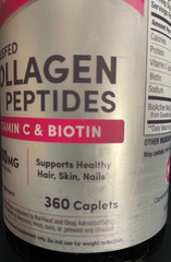 NeoCell Grassfed Collagen Peptides with Vitamin C & Biotin 360 Caplets