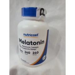 Nutricost Melatonin 5mg, 240 Tablets – 5mg Per Serving, Non-GMO, Gluten Free