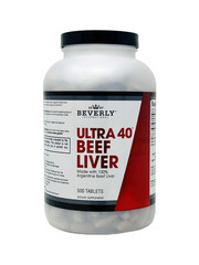 Beverly International Ultra 40 Grass Fed Desiccated 500 Count (Pack of 1)
