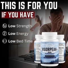 (1 Pack) Vigor Peak+ Advanced Male Max Support Supplement Vigorpeak 60 Capsules