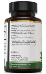 Florida Herbal Pharmacy, Papaya Leaf Extract Capsules