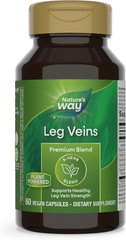 Nature’s Way Leg Veins, Supports Healthy Leg Vein Strength, 60 Vegan Capsules