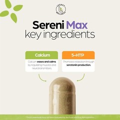 03/27 LegacyNutra SERINI-MAX – 5-HTP Mood Support Supplement + Calcium – Support