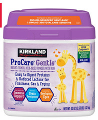 KIRKLAND PROCARE GENTLE FORMULA • LACTOSE SENSITIVE • NON-GMO • DHA • 42OZ