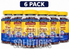 6 Nature Made Wellblends Sleep and Recover, Sleep Aid W Melatonin 3mg 30Ct Gummy