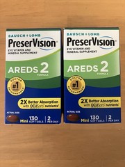 2-Pack Preservision AREDS 2 Eye Vitamin & Mineral Supplement 260 Softgels