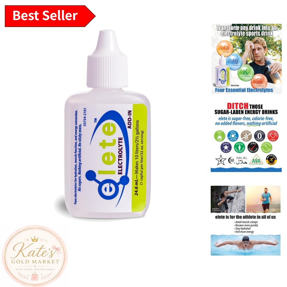 Eco-Friendly elete Electrolyte Pocket Bottle: 4 Essential Benefits in One Mix