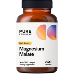 PureFormulas Magnesium Malate Capsules – Chelated Magnesium as DiMagnesium Ma…